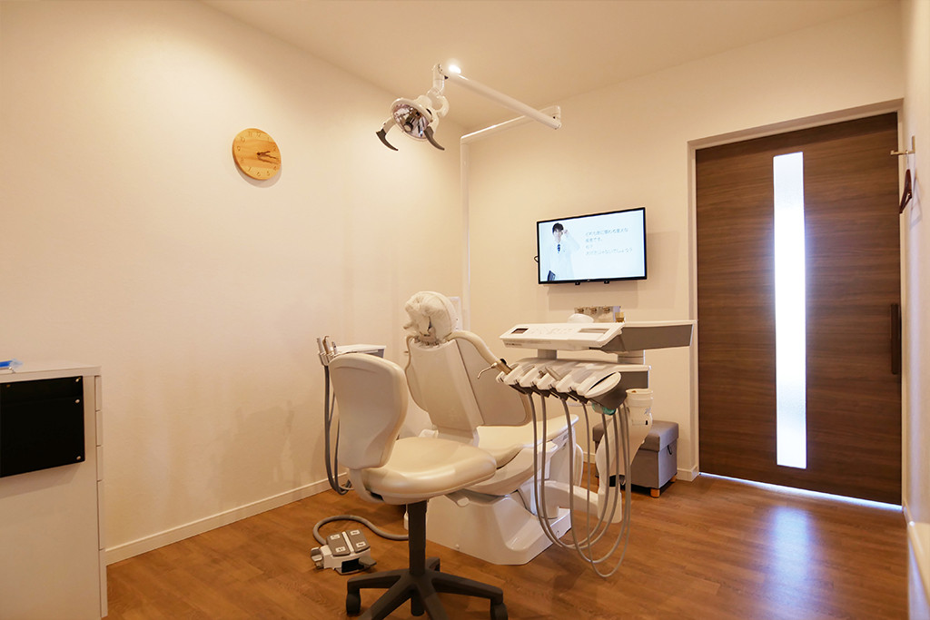 流山の歯科医院で個室でプライバシーに配慮した治療環境で治療を行っております。